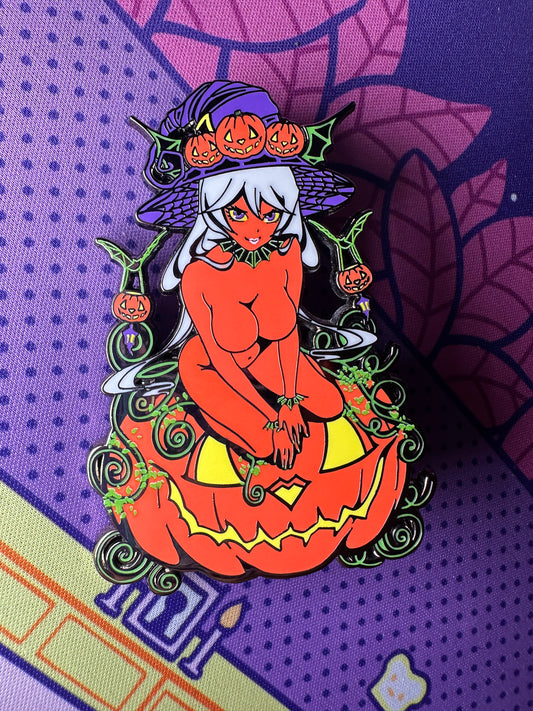 Pumpkin spice hard enamel pin