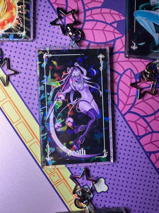 Death tarot keychain