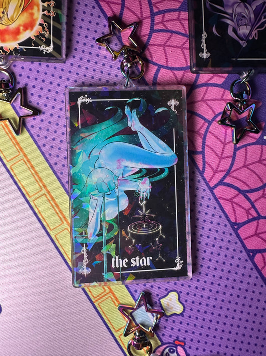 The Star tarot keychain