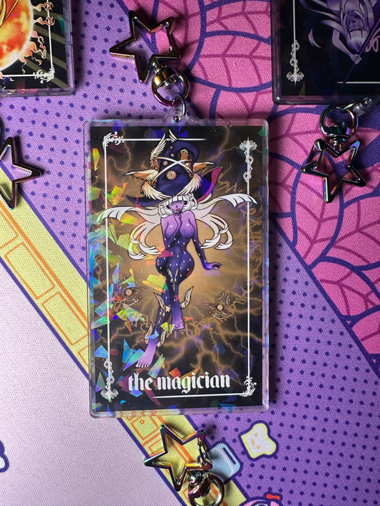 The Magician tarot keychain