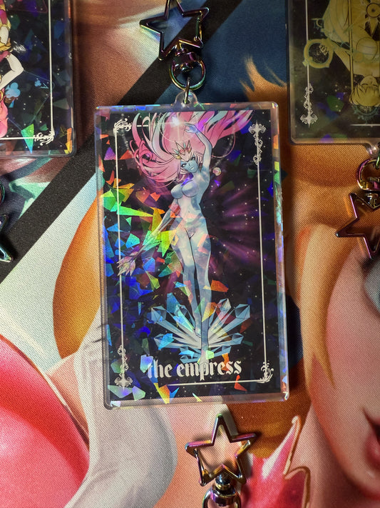 The Empress tarot keychain