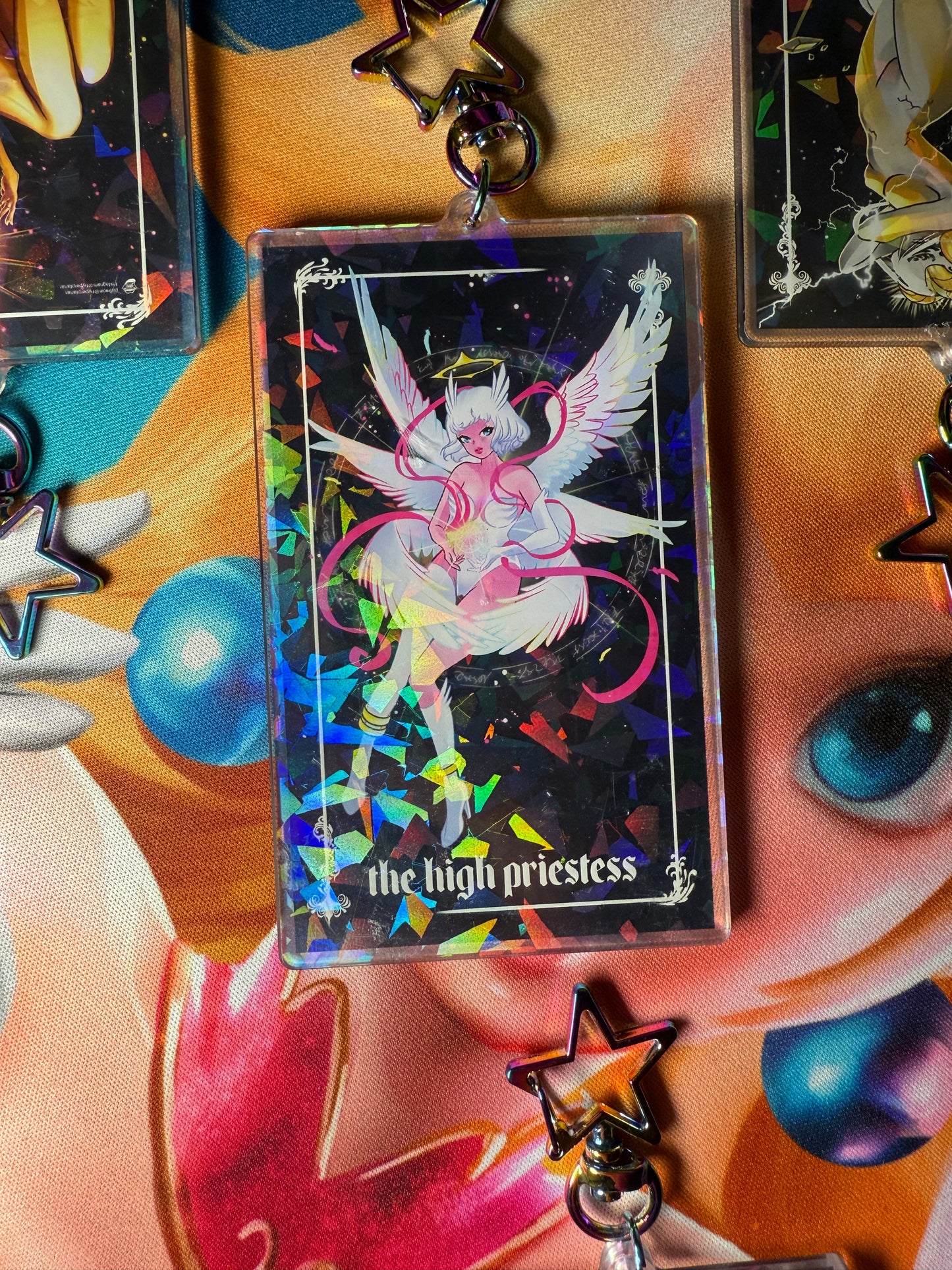 The High Priestess tarot keychain