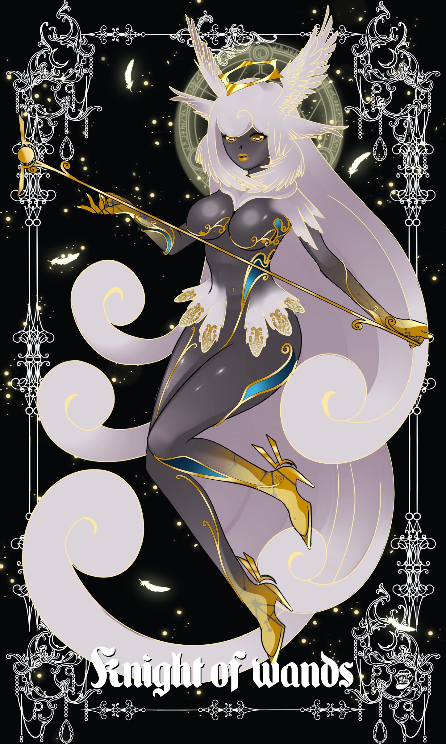 Knight of wands mini print