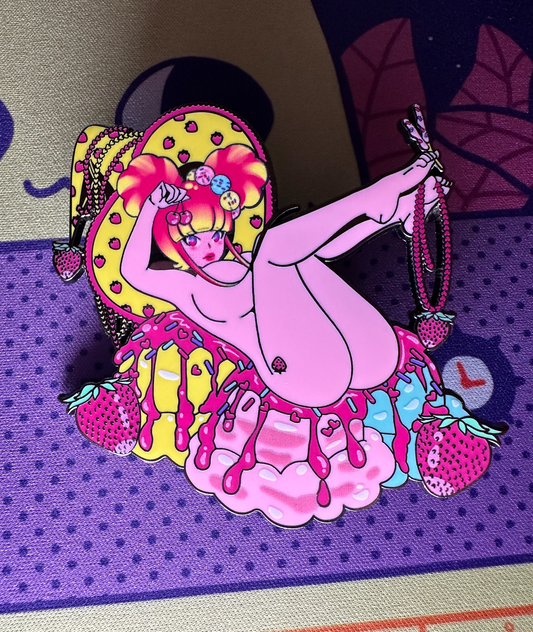 Fresas hard enamel pin