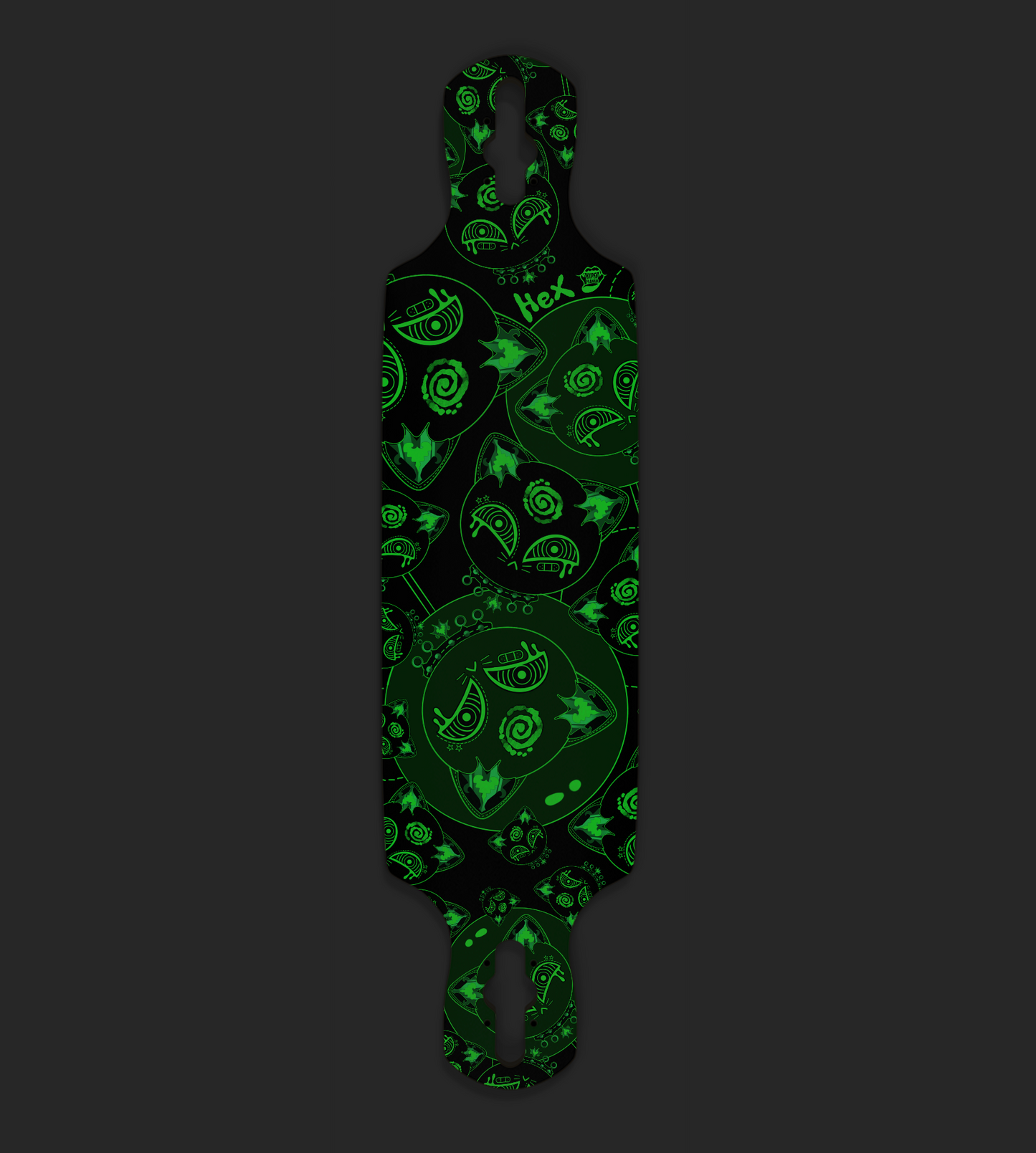 Hex Glow In The Dark Drop Through Longboard