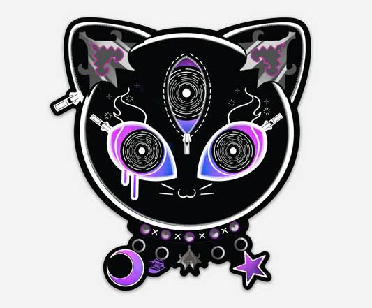 Curse Cursed Cat Magnet