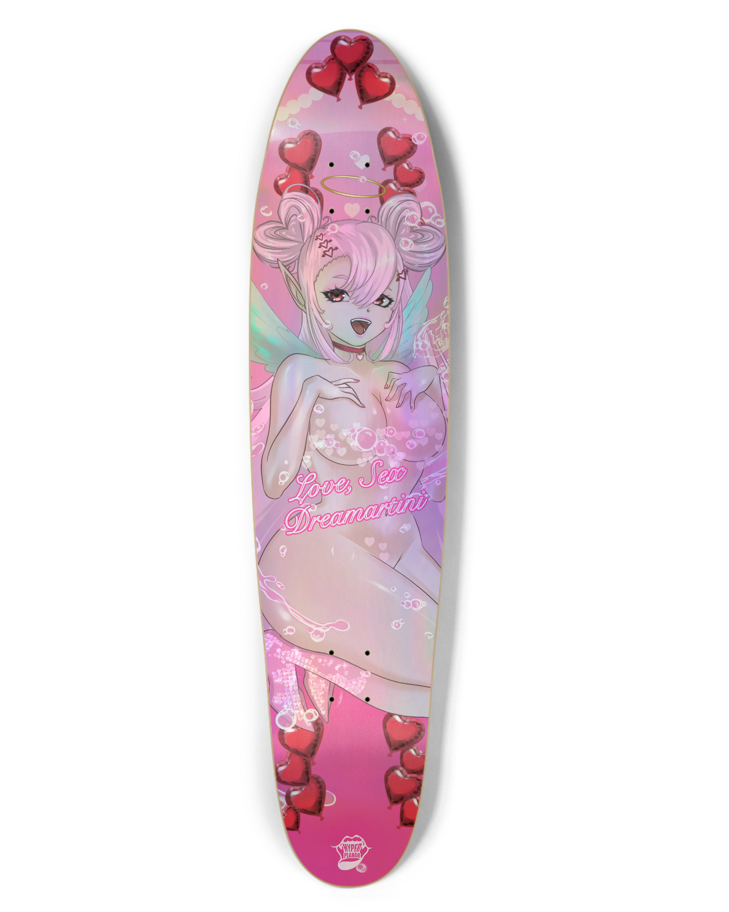 Love, Sex, Dreamartini Holographic Longboard Deck