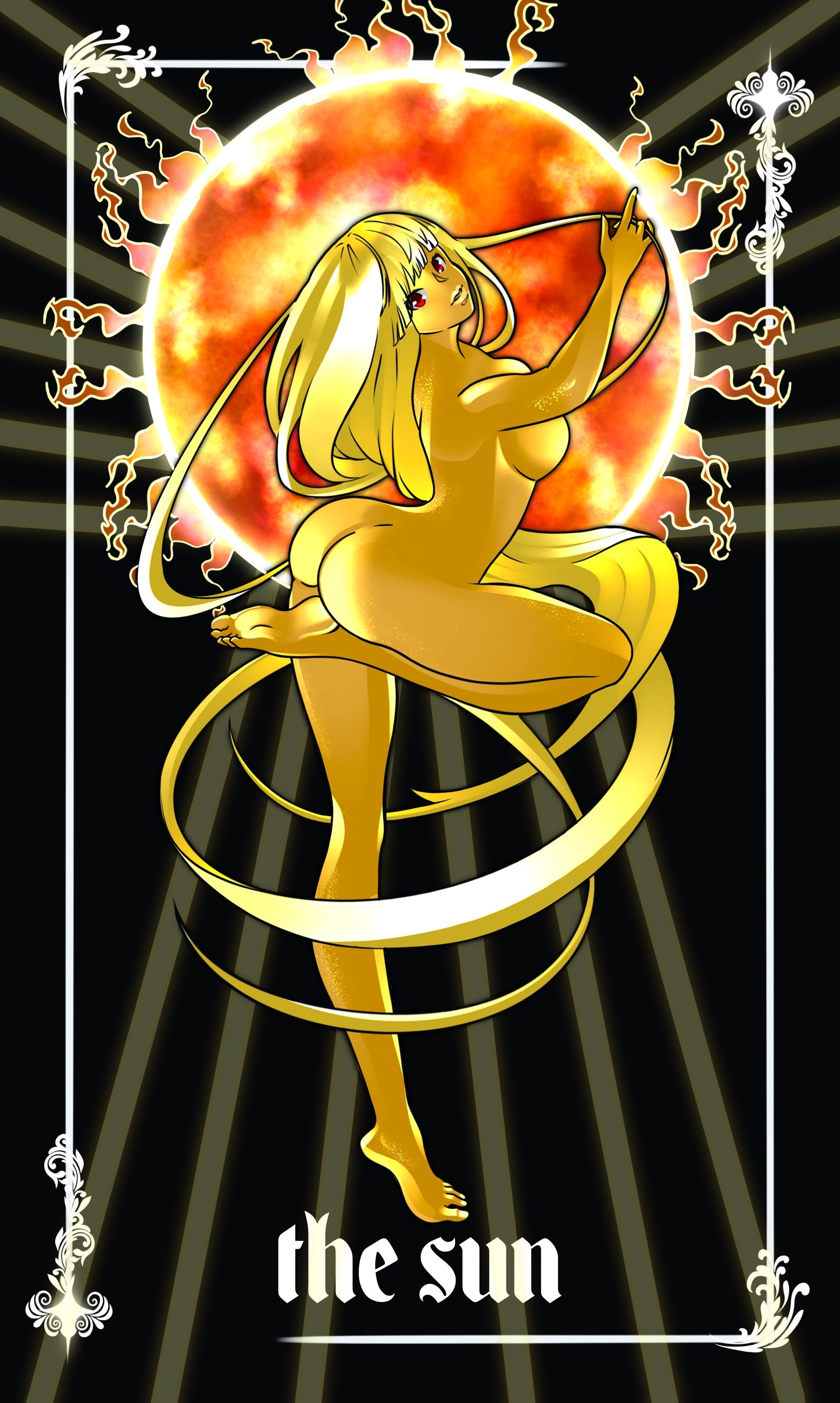 The sun mini print