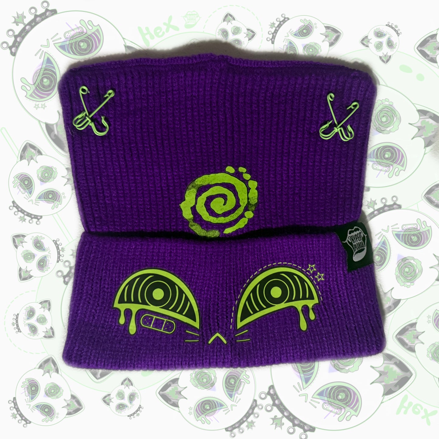 Hex Cursed Cat Beanie