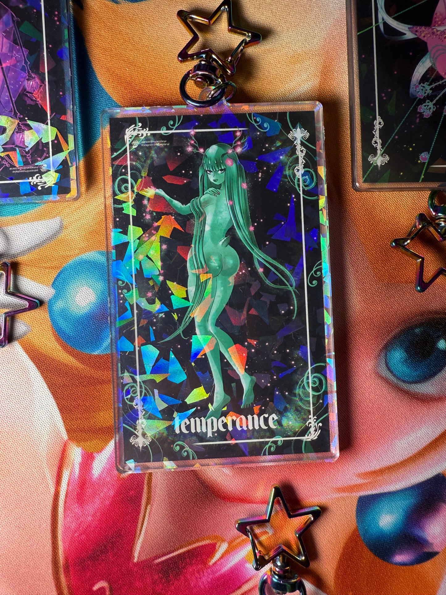 Temperance tarot keychain