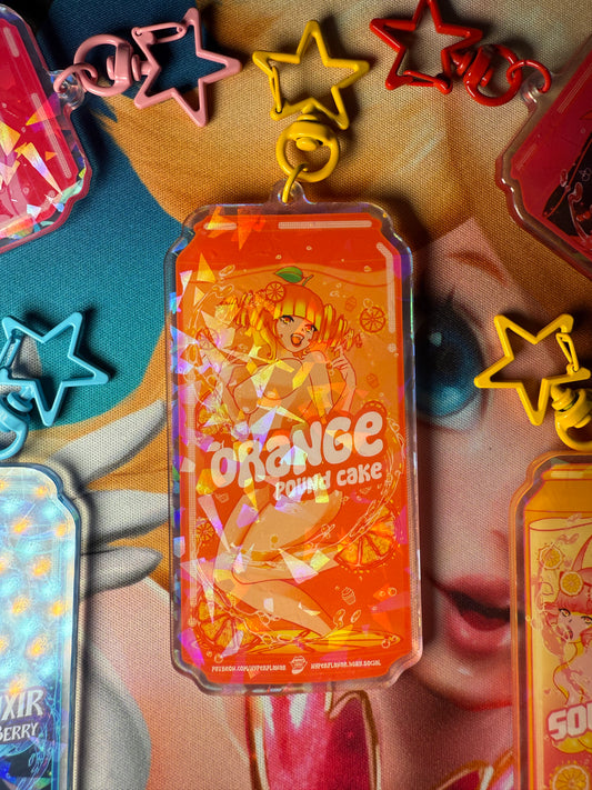 Orange Pound Cake keychain