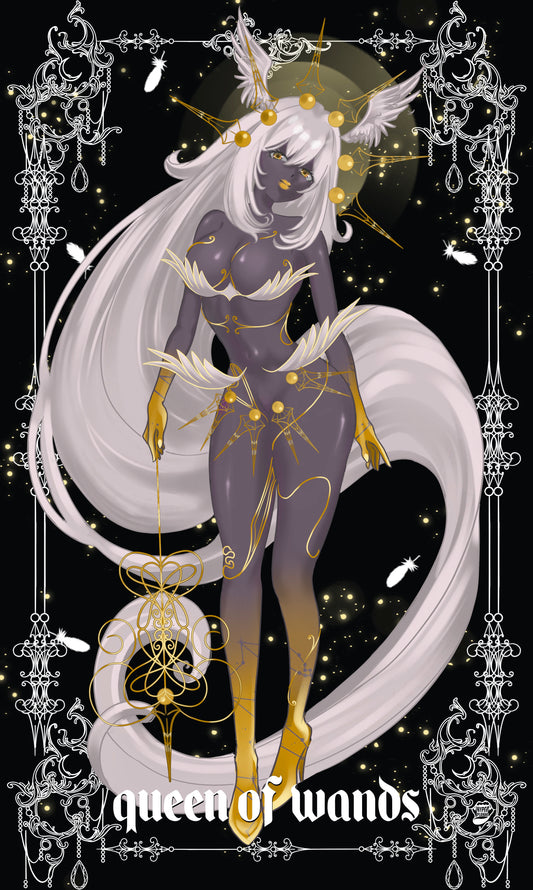 Queen of wands mini print