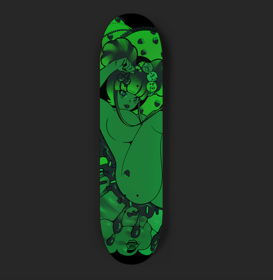 Fresas skate deck - Glow in the dark
