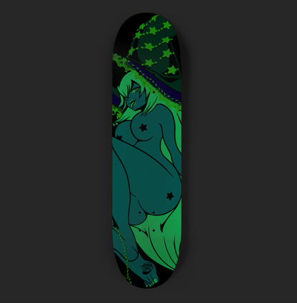 Midnight skate deck - Glow in the dark