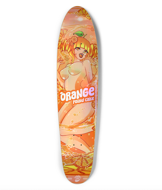 Orange Pound Cake - Longboard - Holographic