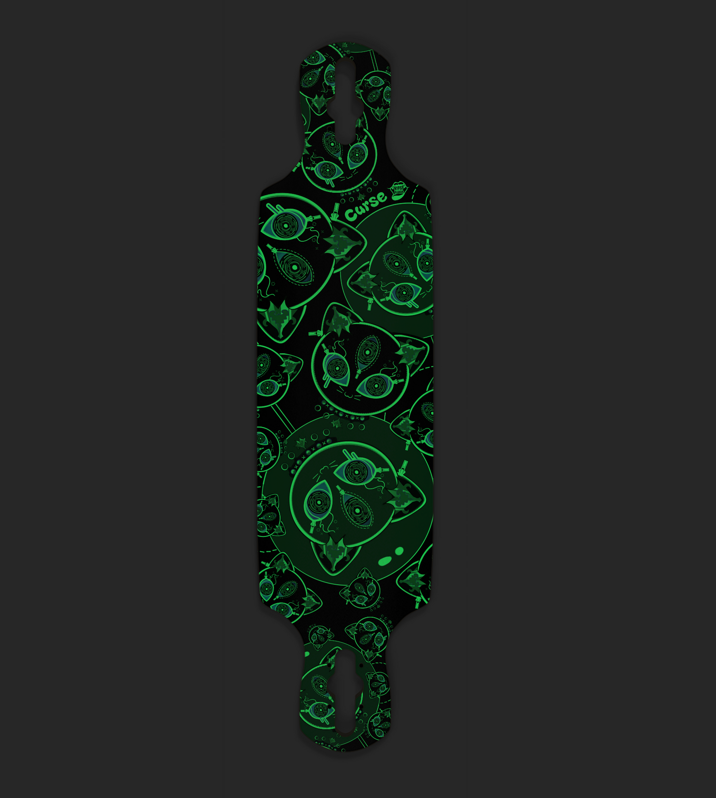 Curse Glow In The Dark Drop Through Longboard
