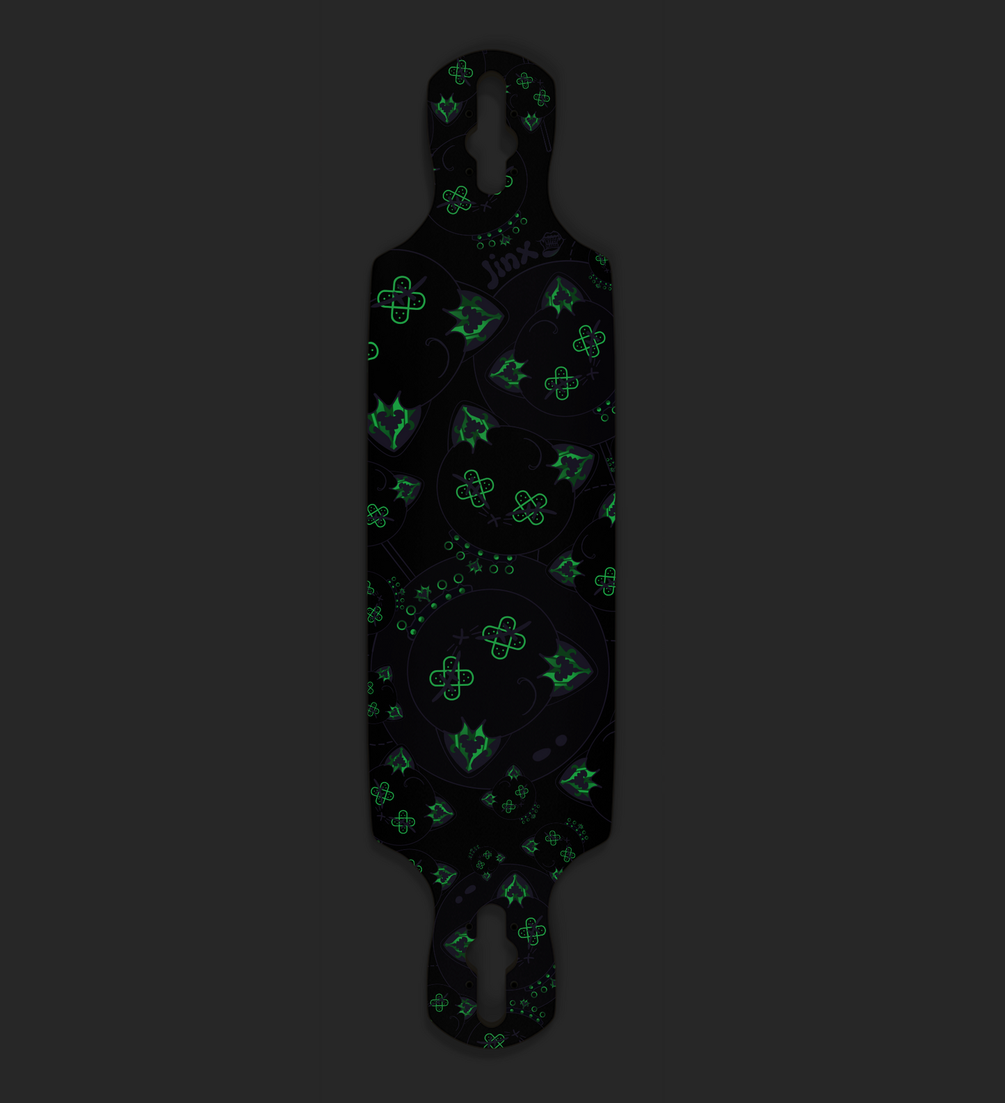 Jinx Glow In The Dark Drop Through Longboard