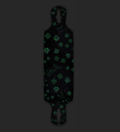 Jinx Glow In The Dark Drop Through Longboard