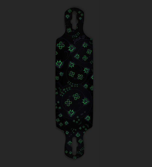 Jinx Glow In The Dark Drop Through Longboard