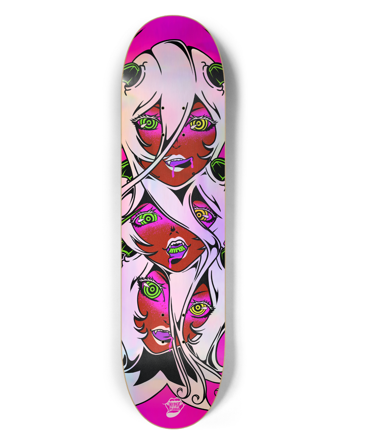Scarlet Oni Holographic Skate Deck