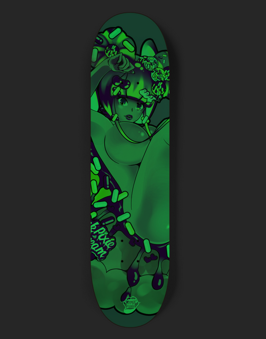 Fresas Glow In The Dark Skate Deck